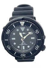 SEIKO Solar Watch Analog Rubber BLK BLK V147 0BG0