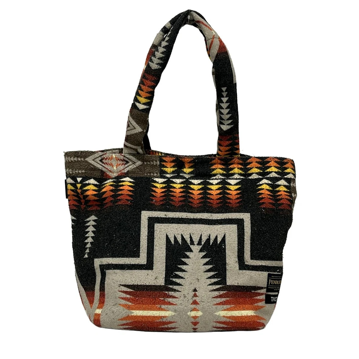 PENDLETON - Black Beige Multi Nylon Polyester Woo… - image 3