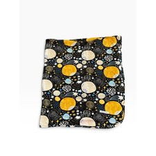 Posh Peanut Space Planet Black, Gold  Blue Baby Blanket