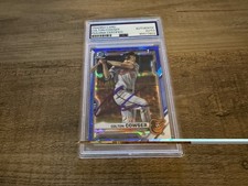 Colton Cowser Signed Card Bowman Draft Chrome Sapphire Autographed PSA