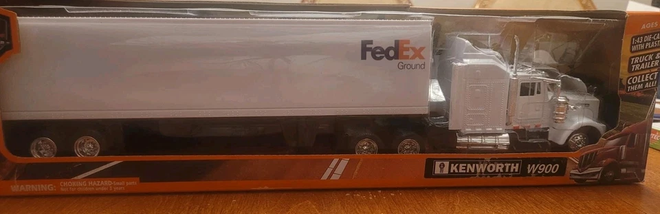 Long Haul Trucker Kenworth W900 1:43 scale FEDEX graphics Applied - Image 2 of 4