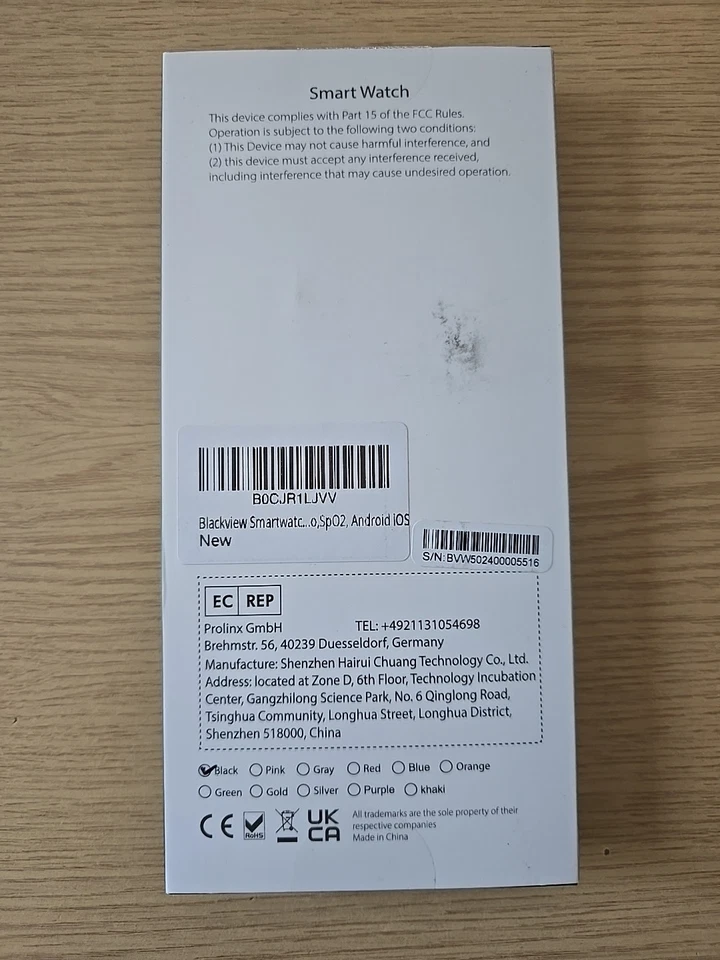 Blackview Military Smart Watch for Man W50 Waterproof Fitness-Brand NEW Sealed - Image 2 of 2