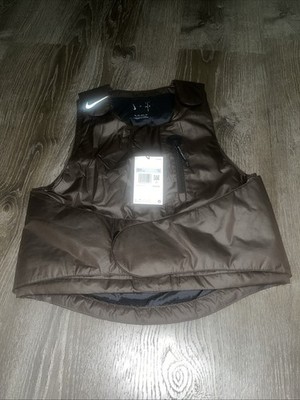 Nike x Travis Scott Cactus Jack NRG BH Vest  DM1277-220  Size XS Dark Brown NWT