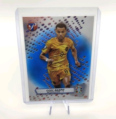 2023 Topps Pristine UEFA EURO 2024 Cody Gakpo Blue SP /75 Netherlands