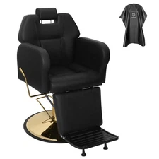 Heavy Duty Baber Chair Reclining Salon Chair 440 Lbs Styling Chair for Babershop