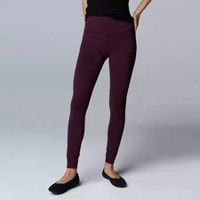 Simply Vera Wang Women Midnight Jam Live-In Shaping High Rise Leggings - M/L/XL