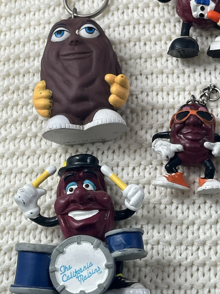 The California Raisins 1987-88 Lote De 10 Aplause 3" Figuras Purificador de Ar Antigo - Imagem 3 de 4