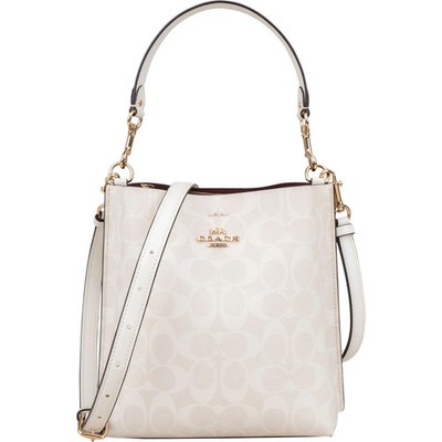 Coach Monogram Signature Canvas Town Bucket Crossbody Handbag Tasche