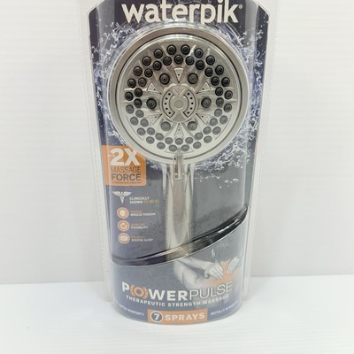 #ad Waterpik Modified High Pressure Hand Held Large 4quot; Brushed Nickel 7 Setting $85.47