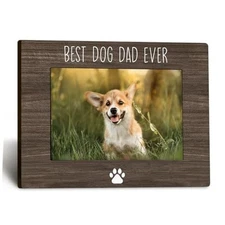 Dog Dad Gifts 4x6 Picture Frame, Best Dog Dad Ever Photo Frame for Desk color-1