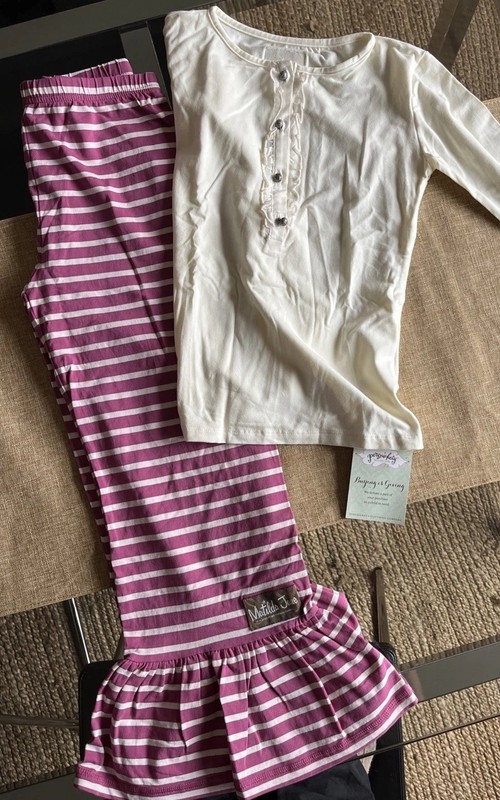 Matilda Jane Leggings & Persnickety Long Sleeve top Size 10