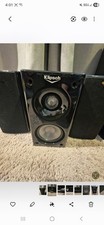 KLIPSCH HD 500 SPEAKER SYSTEM - KLIPSCH SUB 8 SUBWOOFER FIVE KLIPSCH SPEAKERS