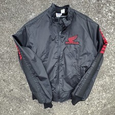 Vtg 70s 80s Hondaline Honda Black Biker Jacket Made In USA Size Large w Liner