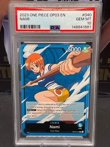2023 One Piece Pillars of Strength OP03-040 Nami PSA 10 GEM MINT