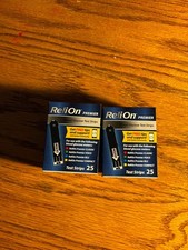 ReliOn Premier Test Strips2 boxes 25 test strips