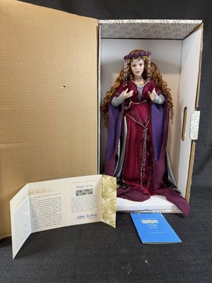 Franklin Mint Heirloom Camelot Collection Queen Morgan le Fay Porcelain Doll 16''