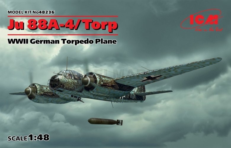 Icm 48236 1/48 Ju 88A-4 Torp/A-17, WWII German Torpedo Plane