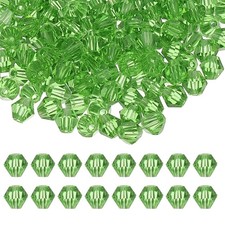 PATIKIL 3mm Bicone Crystal Beads, 600 Pcs Glass Faceted Bicone Beads Loose Space