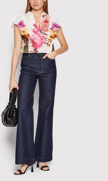 Desigual X Christian Lacroix Damen Bluse Floral Volants Xl 22SWBW26-image