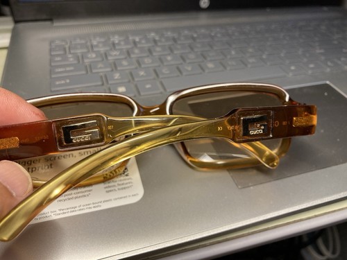 GUCCI sunglasses GG2475/S Translucent Brown Sunglasses Frames 56-17 130 Italy