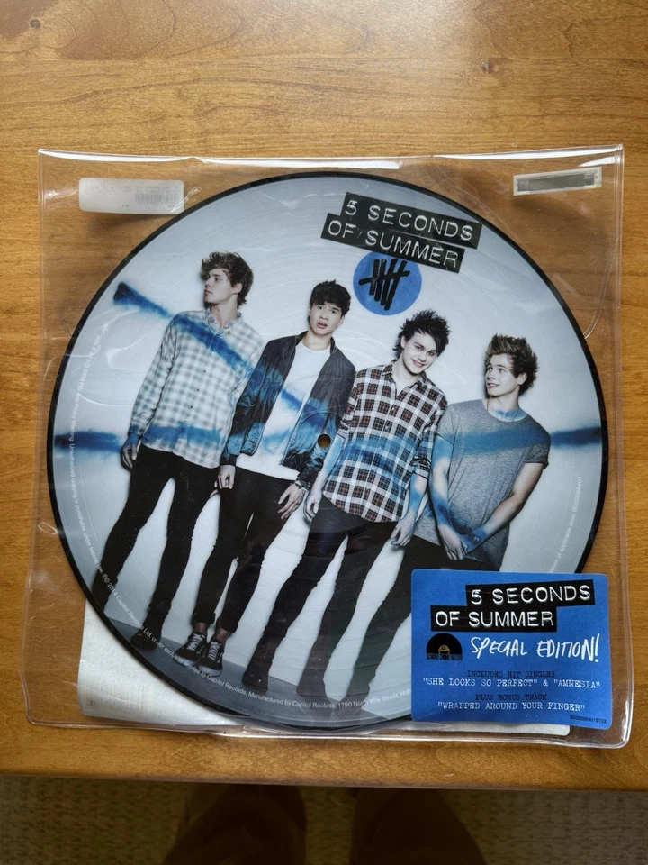 5 Seconds of Summer Self-Titled - Picture Disc 2014 Rare 5SOS Vinyl Record LP - Image 3 of 4