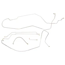 1965 Chevrolet Chevelle Malibu Man Drum Brake Line Set Lines Kit Tubes HDT OE