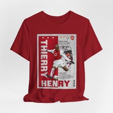 Thierry Henry Unisex Jersey Tee – Graphic Wear for Dedicated Football Fans