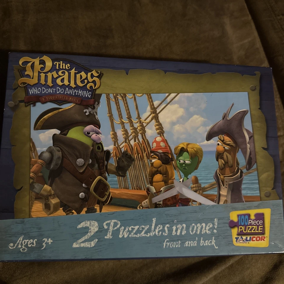 2 en 1 Front & Back VeggieTales the Pirates who don’t do nothing 100 piezas NUEVO Foto 3 de 4
