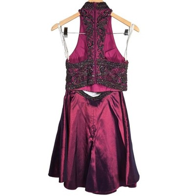 princess polly homecoming dresses Purple Tulle Short Prom Dress, Purple Homecoming Dress – 24prom main image 1