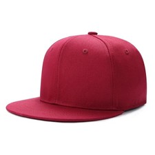 Unisex Adjustable Baseball Snapback Hat Mens Peak Plain Flat Hip Hop Classic Cap