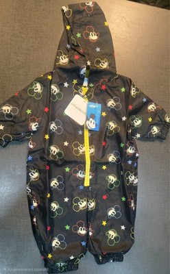 Disney Mickey Mouse AOP Jungen Regen All in Puddle Anzug 6-9-12 Monate