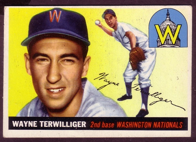 1955 TOPPS WAYNE TERWILLIGER  CARD NO:34 VGEX CONDITION