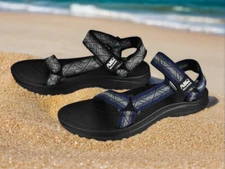 Men's Air Balance Slide Sandals Beach Sandal Comfort River Hook & Loop ABS9901M