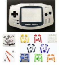 GBA Nintendo Game Boy Advance SILVER Replacement Housing SHELL Screen BUTTONS 