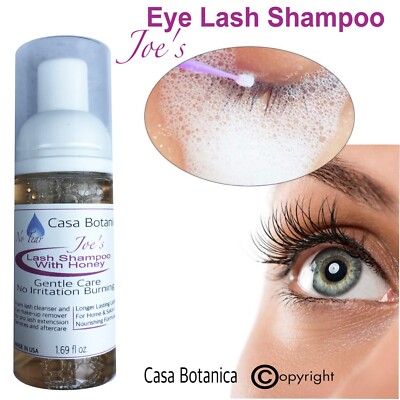 2 pcs EYE LASH GROW SHAMPOO WITH HONEY CASA BOTANICA Foaming Cleanser MAKEUP R