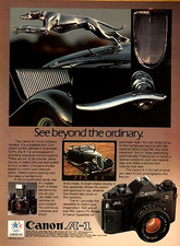 CANON A-1 SLR CAMERA—VINTAGE 1983 MAGAZINE ADVERTISEMENT—ORIGINAL PRINT AD
