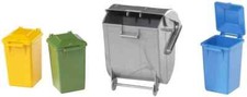 Bruder 02607 Accessories Garbage Can Set 3 Small/1 Large