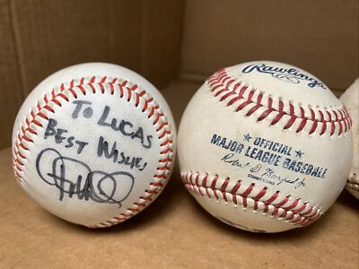 MANFRED OFFICIAL MAJOR LEAGUE BASEBALL MLB GAME USED BALL
