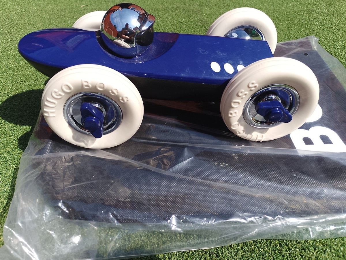 HUGO BOSS PLAYFOREVER TOY CAR DISPLAY RARE BLUE 3 COLLECTIBLE