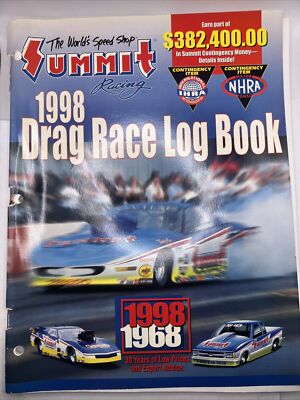 Summit Racing Logbook Summit Racing 1998 Log Book | eBay