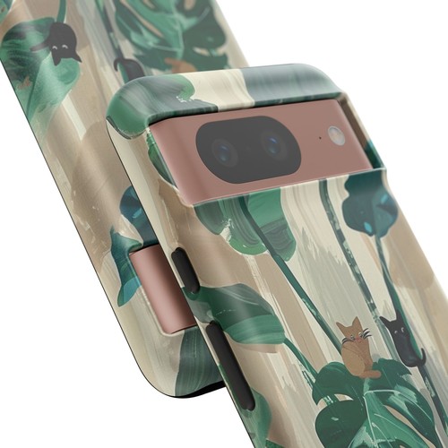 Phone-Ink iPhone, Pixel, Samsung Galaxy Case - Monstera Green Plant Cats - 第 183/191 張圖片