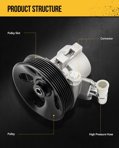 Power Steering Pump for Dodge Ram 1500 2002-2007 Except ZF Pump w/ reservoir - Picture 4 of 22
