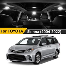21pcs White LED Interior Lights Package Kit for Toyota Sienna 2011 - 2022 + Tool
