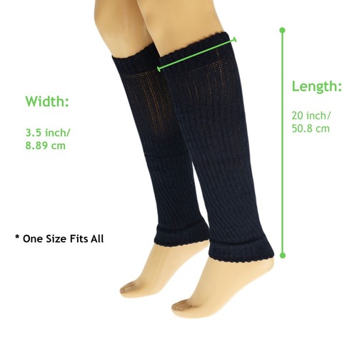 Leg Warmers for Women 80s Style Knitted Knee High - Picture 94 of 138