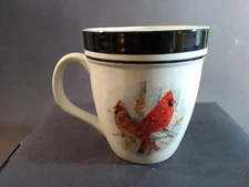 Folkcraft Cardinal stoneware mug