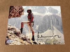 REINHOLD MESSNER SIGNED 8X10 PHOTO BECKETT COA IST TO SOLO CLIMB MT EVEREST