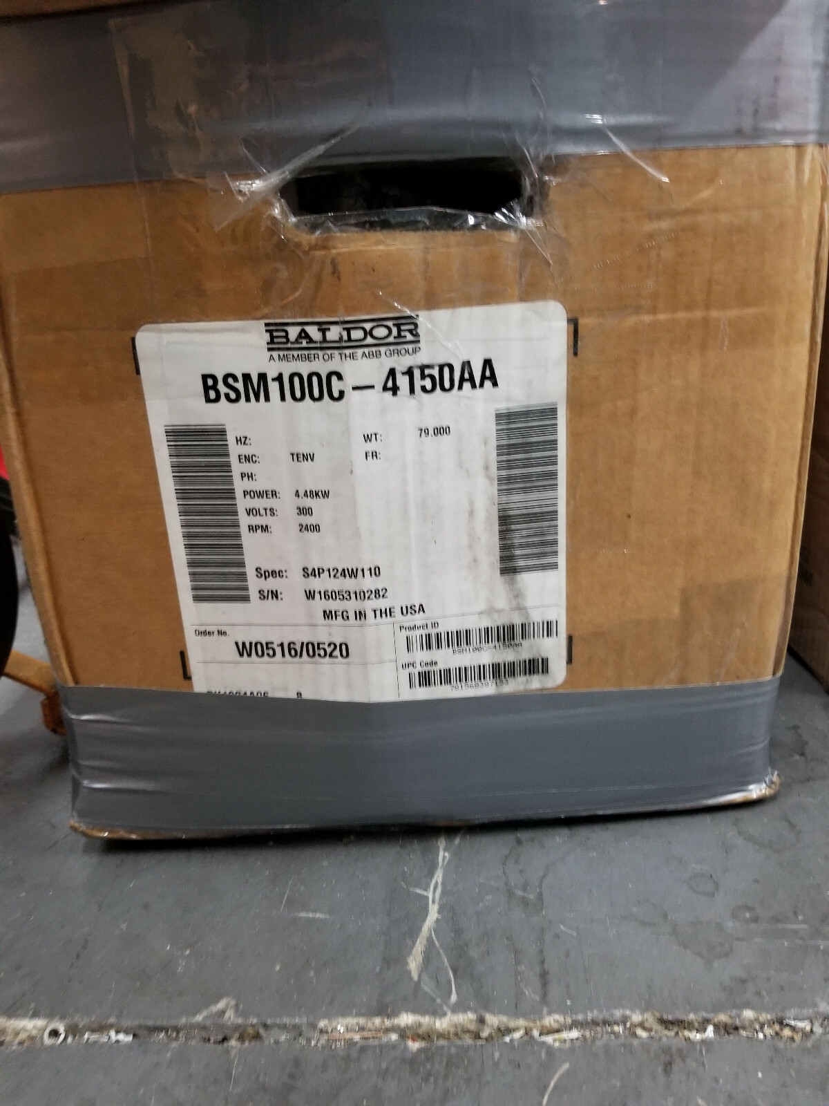 ABB / Baldor BSM100C-4150AA Brushless Servo Motor w/ resolver