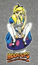 VTG 90s-00s Hook-Ups Alice In Wonderland Sweatshirt Sz XL Rare