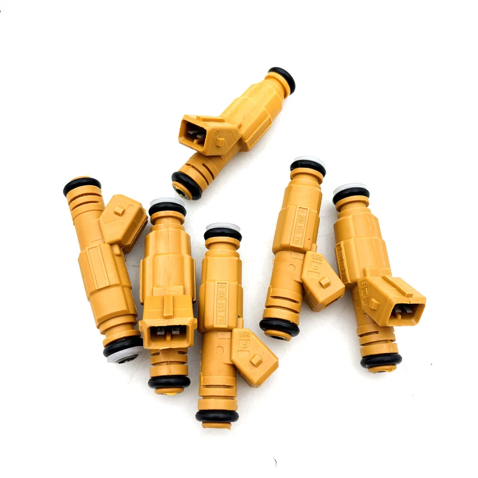 6X Genuine OEM BOSCH Fuel Injectors 0280155710 For 87-98 JEEP Cherokee 4.0 EV1 Foto 2 de 4