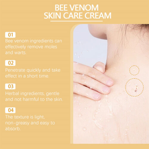 Crema trattamento rimozione etichette pelle veleno d'api cura corpo talpa rimozione verruche mais ~ - Foto 11 di 14